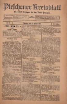 Pleschener Kreisblatt: Amtlicher Anzeiger f&uuml;r den Kreis Pleschen 1912.01.06 Jg.60 Nr2