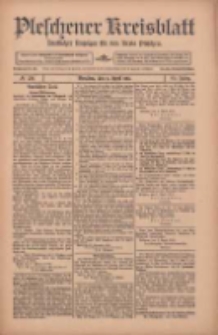 Pleschener Kreisblatt: Amtlicher Anzeiger f&uuml;r den Kreis Pleschen 1912.04.06 Jg.60 Nr28