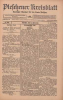Pleschener Kreisblatt: Amtlicher Anzeiger für den Kreis Pleschen 1912.04.10 Jg.60 Nr29