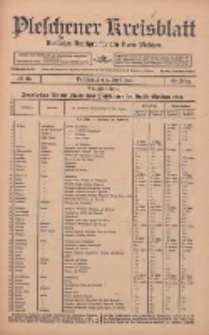Pleschener Kreisblatt: Amtlicher Anzeiger f&uuml;r den Kreis Pleschen 1912.04.17 Jg.60 Nr31
