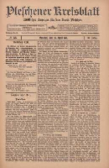 Pleschener Kreisblatt: Amtlicher Anzeiger für den Kreis Pleschen 1912.04.24 Jg.60 Nr33