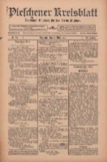 Pleschener Kreisblatt: Amtlicher Anzeiger f&uuml;r den Kreis Pleschen 1912.05.22 Jg.60 Nr41