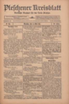 Pleschener Kreisblatt: Amtlicher Anzeiger f&uuml;r den Kreis Pleschen 1912.05.25 Jg.60 Nr42