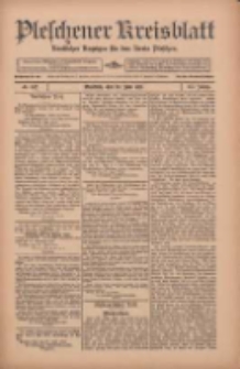Pleschener Kreisblatt: Amtlicher Anzeiger f&uuml;r den Kreis Pleschen 1912.06.29 Jg.60 Nr52