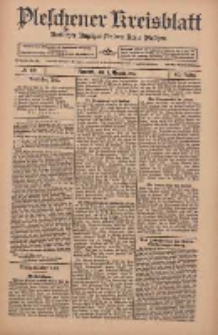 Pleschener Kreisblatt: Amtlicher Anzeiger für den Kreis Pleschen 1912.08.03 Jg.60 Nr62