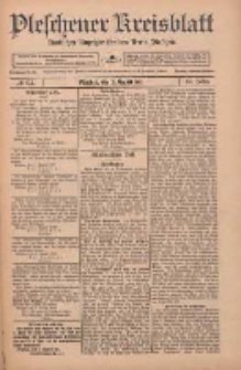 Pleschener Kreisblatt: Amtlicher Anzeiger f&uuml;r den Kreis Pleschen 1912.08.07 Jg.60 Nr63
