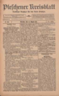 Pleschener Kreisblatt: Amtlicher Anzeiger f&uuml;r den Kreis Pleschen 1912.08.24 Jg.60 Nr68