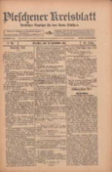 Pleschener Kreisblatt: Amtlicher Anzeiger f&uuml;r den Kreis Pleschen 1912.09.28 Jg.60 Nr78