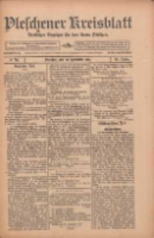 Pleschener Kreisblatt: Amtlicher Anzeiger für den Kreis Pleschen 1912.09.28 Jg.60 Nr78
