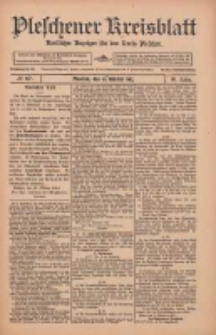 Pleschener Kreisblatt: Amtlicher Anzeiger für den Kreis Pleschen 1912.10.30 Jg.60 Nr87