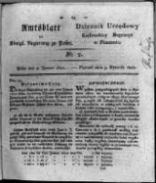 Amtsblatt der Königlichen Regierung zu Posen. 1821.01.09 Nro.2