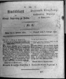 Amtsblatt der K&ouml;niglichen Regierung zu Posen. 1821.02.06 Nro.6