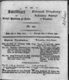 Amtsblatt der K&ouml;niglichen Regierung zu Posen. 1821.03.06 Nro.10
