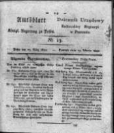 Amtsblatt der Königlichen Regierung zu Posen. 1821.03.27 Nro.13