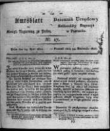 Amtsblatt der K&ouml;niglichen Regierung zu Posen. 1821.04.24 Nro.17
