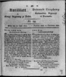 Amtsblatt der K&ouml;niglichen Regierung zu Posen. 1821.06.12 Nro.24
