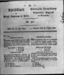 Amtsblatt der Königlichen Regierung zu Posen. 1821.07.31 Nro.31
