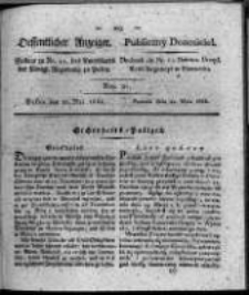 Oeffentlicher Anzeiger. 1821.05.22 Nro.21