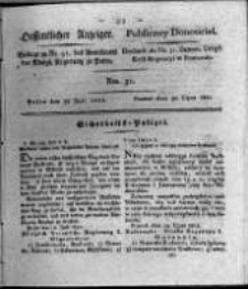 Oeffentlicher Anzeiger. 1821.07.31 Nro.31
