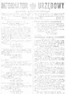 Informator Urzędowy Powiatu Gnieźnieńskiego 1934.02.21 R.83 Nr11