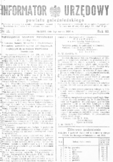 Informator Urzędowy Powiatu Gnieźnieńskiego 1934.03.07 R.83 Nr15