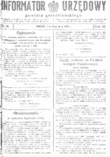 Informator Urzędowy Powiatu Gnieźnieńskiego 1934.05.19 R.83 Nr35