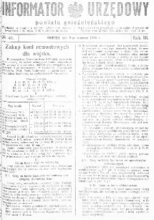 Informator Urzędowy Powiatu Gnieźnieńskiego 1934.06.09 R.83 Nr40