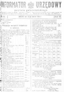Informator Urzędowy Powiatu Gnieźnieńskiego 1934.06.23 R.83 Nr44