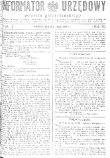 Informator Urzędowy Powiatu Gnieźnieńskiego 1934.07.11 R.83 Nr48