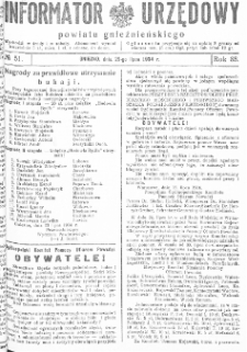 Informator Urzędowy Powiatu Gnieźnieńskiego 1934.07.29 R.83 Nr51