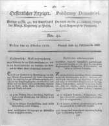 Oeffentlicher Anzeiger. 1822.10.15 Nro.42