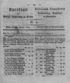 Amtsblatt der K&ouml;niglichen Regierung zu Posen. 1822.01.29 Nro.5