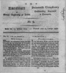 Amtsblatt der K&ouml;niglichen Regierung zu Posen. 1822.02.19 Nro.8