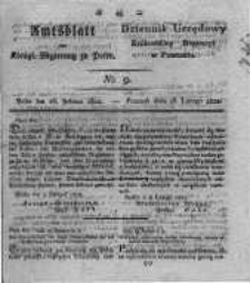 Amtsblatt der K&ouml;niglichen Regierung zu Posen. 1822.02.26 Nro.9