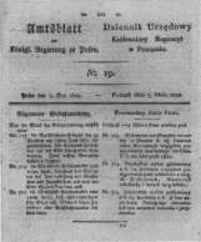Amtsblatt der K&ouml;niglichen Regierung zu Posen. 1822.05.07 Nro.19