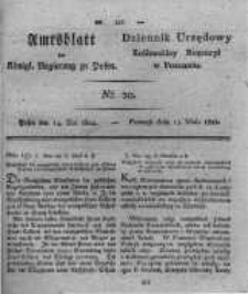 Amtsblatt der Königlichen Regierung zu Posen. 1822.05.14 Nro.20