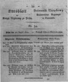 Amtsblatt der K&ouml;niglichen Regierung zu Posen. 1822.08.20 Nro.34