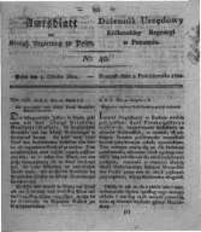 Amtsblatt der K&ouml;niglichen Regierung zu Posen. 1822.10.01 Nro.40