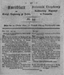 Amtsblatt der K&ouml;niglichen Regierung zu Posen. 1822.10.29 Nro.44