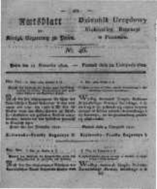 Amtsblatt der K&ouml;niglichen Regierung zu Posen. 1822.11.12 Nro.46