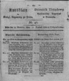 Amtsblatt der Königlichen Regierung zu Posen. 1822.11.19 Nro.47