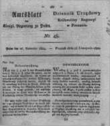 Amtsblatt der K&ouml;niglichen Regierung zu Posen. 1822.11.26 Nro.48