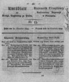 Amtsblatt der K&ouml;niglichen Regierung zu Posen. 1822.12.31 Nro.53