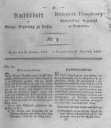 Amtsblatt der K&ouml;niglichen Regierung zu Posen. 1823.01.21 Nro.3