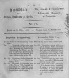 Amtsblatt der K&ouml;niglichen Regierung zu Posen. 1823.03.18 Nro.11