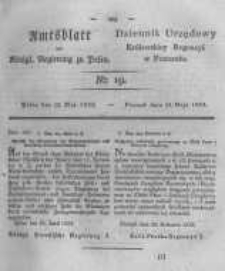 Amtsblatt der Königlichen Regierung zu Posen. 1823.05.13 Nro.19