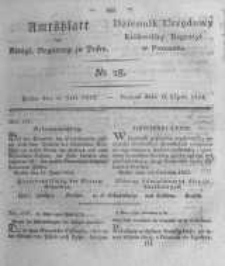 Amtsblatt der Königlichen Regierung zu Posen. 1823.07.15 Nro.28
