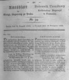 Amtsblatt der Königlichen Regierung zu Posen. 1823.08.26 Nro.34