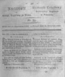 Amtsblatt der K&ouml;niglichen Regierung zu Posen. 1823.09.30 Nro.39