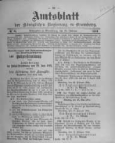 Amtsblatt der K&ouml;niglichen Preussischen Regierung zu Bromberg. 1904.02.25 No.8
